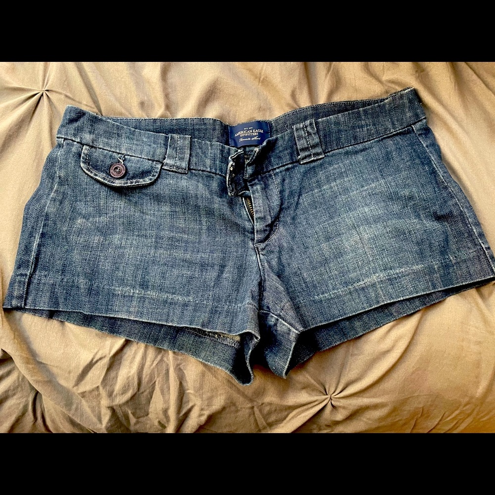 American eagle trouser style jean shorts